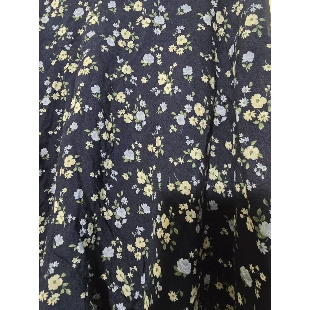 Hollister Mini Skirt Large Ultra High Rise Floral 90s Style Ditzy Casual Retro - Picture 10 of 15